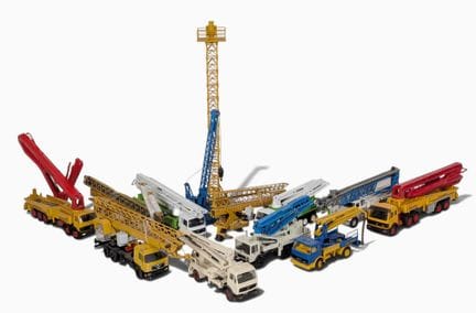 * OBRAS PÚBLICAS: Lote de 12 máquinas en miniatura