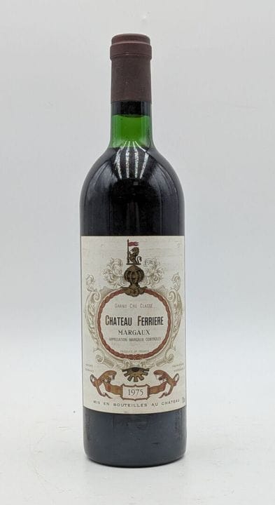 1 botella de Château FERRIERE MARGAUX Grand Cru Cl