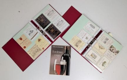 Conjunto de unas 1.600 etiquetas de vinos de Burde