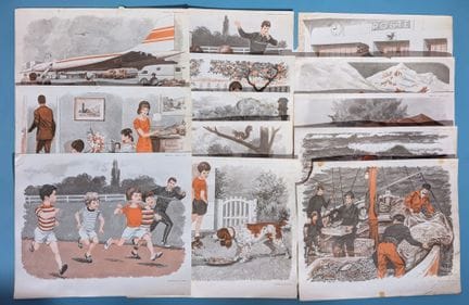 Lot d'environ 70 affiches scolaires pédagogiques d