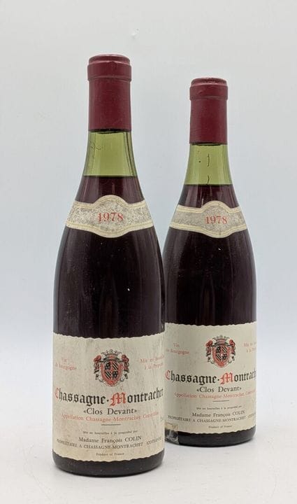 2 B Chassagne-Montrachet «Clos Devant» 1978, de la