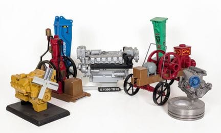 * OBRAS PÚBLICAS: Lote de 7 piezas en miniatura 
-