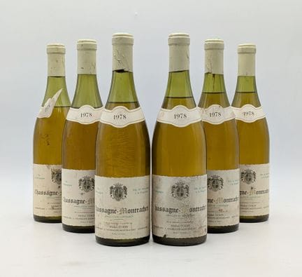 6 B Chassagne-Montrachet blanco de 1978, de Michel