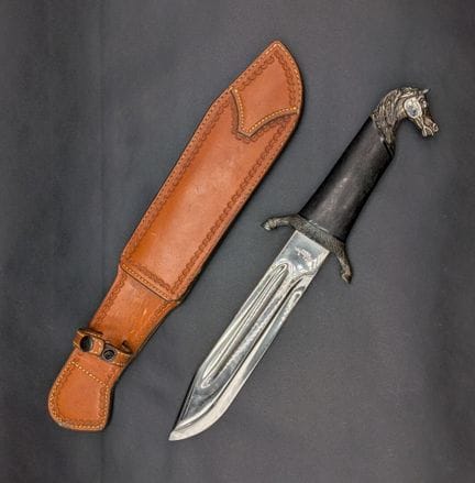 Dague de chasse LEFAUCHEUX à Paris, manche en corn