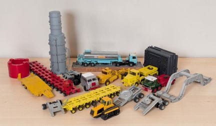 * Set di 5 modellini di veicoli per trasporti ecce