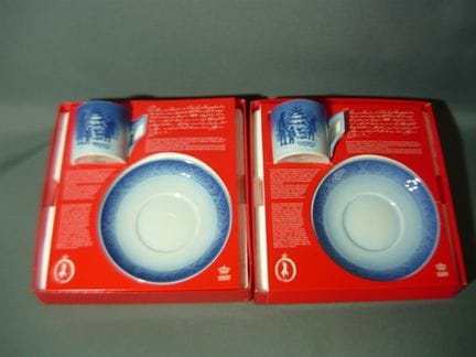 Royal Copenhagen Pair of Christmas Mugs in Origina