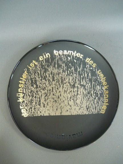 Almir Mavignier for Rosenthal. Artist's plate. Lim
