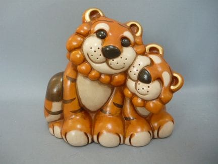 Thun, Bolzano. Tiger mom with tiger cub. New &amp;