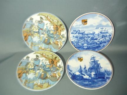 Villeroy &amp; Boch. Set of 4 wall plates. First-g