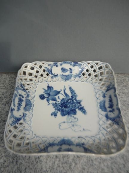 Royal Copenhagen Blue Flower. Square decorative bo