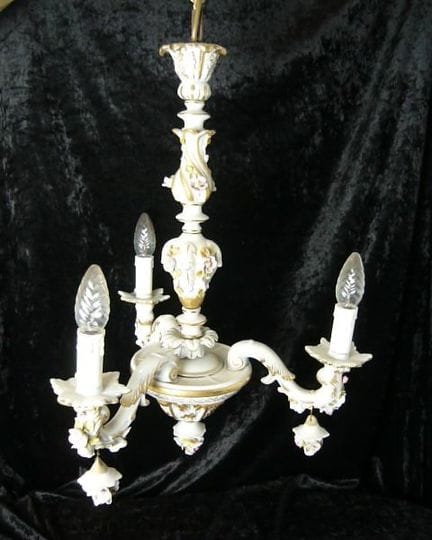Dresden. Three-arm ceiling lamp. Height approx. 50