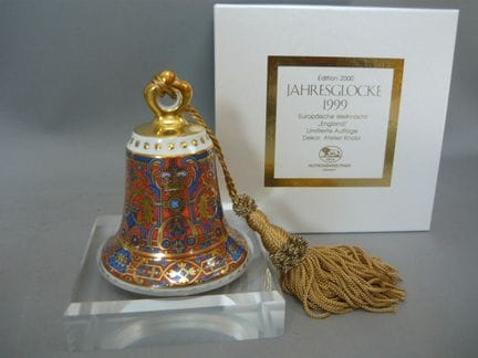 Fabergé-style English New Year's bell. Hutschenreu