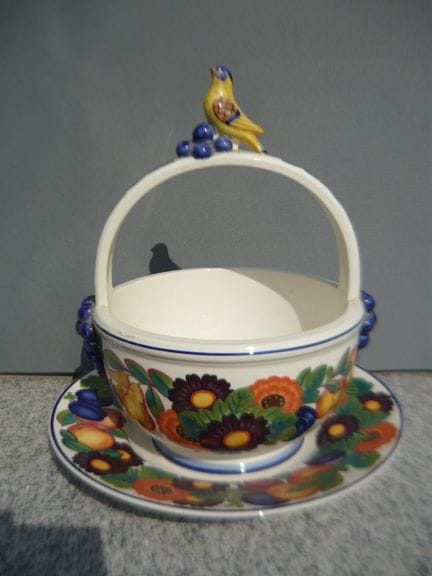 Royal Copenhagen Giant Bowl with Handle and Saucer