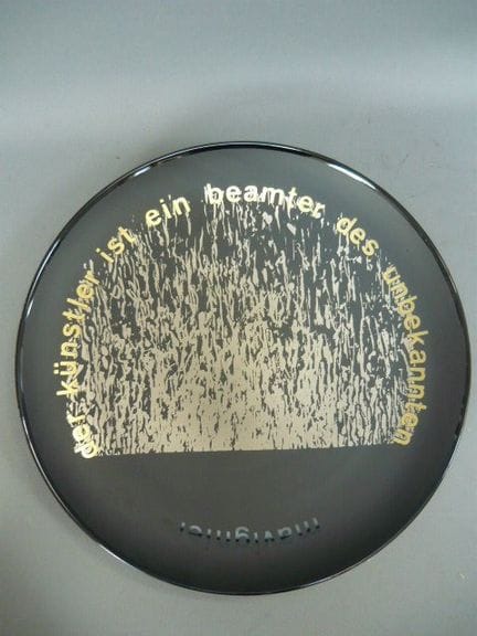 Almir Mavignier for Rosenthal. Artist's plate. Lim