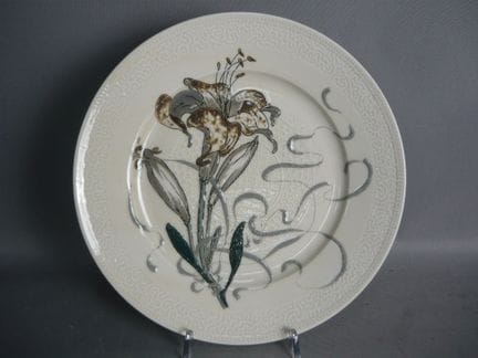 Art Nouveau wall plate. Haviland, Limoges, France.