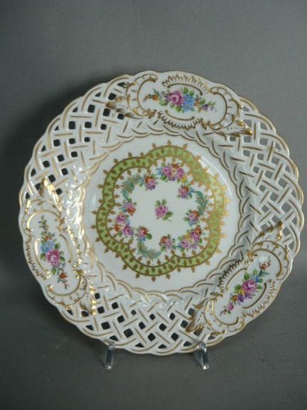 Decorative plate. Potschappel, Dresden. Fine polyc