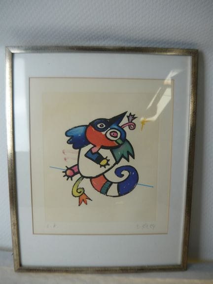 Otmar Alt (b. 1940). Color lithograph. Mythical cr