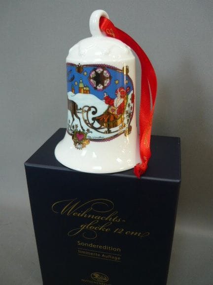 Large Christmas bell in an elegant box. Hutschenre