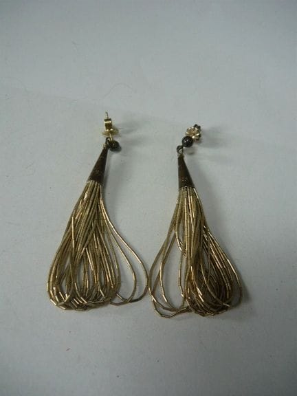 Pair of stud earrings. 925 silver. L 5.5 cm. JWL