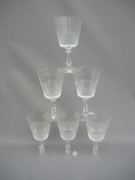 Val St. Lambert. Heidelberg series. Set of 5 white