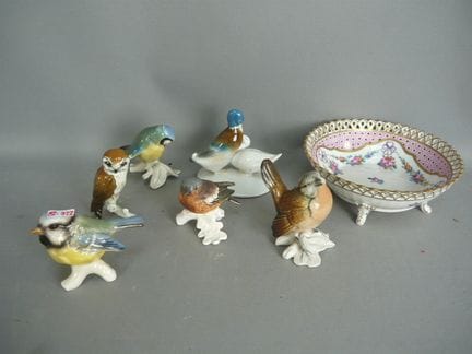Set of 6 bird figurines. Goebel, Hutschenreuther, 