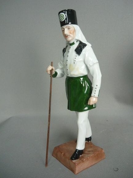 Large miner with a pickaxe. Potschappel, Dresden. 