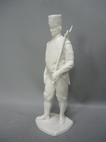 Miner in uniform. KPM Berlin. Polychrome overglaze