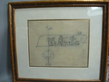 Hugo Mühlig (1854–29). Pencil sketch featuring gee