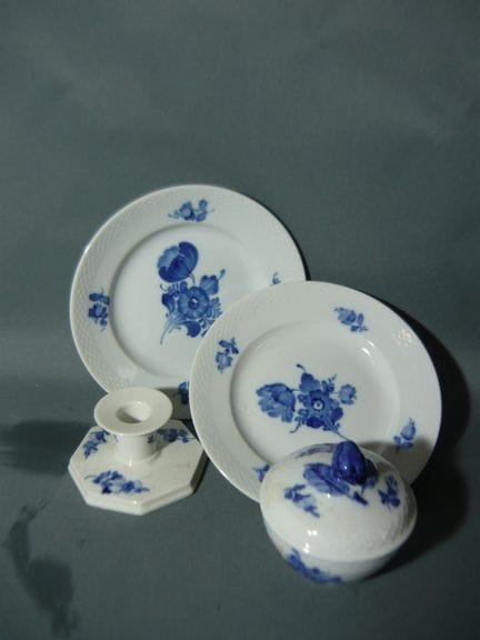 Royal Copenhagen Blue Flower. Set of 2 dessert pla