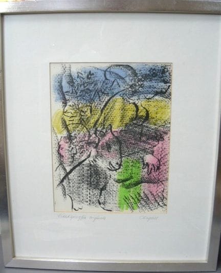 Marc Chagall (1887–1985). Color lithograph from th