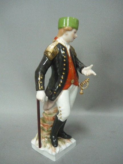 Large standing miner. Nymphenburg, 20th century. E