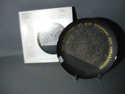 Almir Mavignier for Rosenthal. Artist's plate. Ø 2
