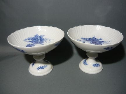 Royal Copenhagen. Pair of large étagères with blue