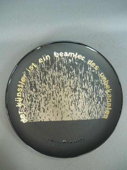 Almir Mavignier for Rosenthal. Artist's plate. Lim