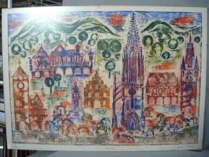 Gisela Misenta (20th-century artist). "Freiburg." 