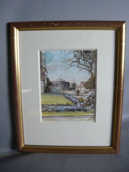 Barthelmeß. The Tonhalle in Düsseldorf. Watercolor