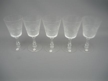 Val St. Lambert. Heidelberg Series. Set of 5 white