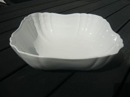 KPM Berlin Rocaille White. Large vegetable bowl. A