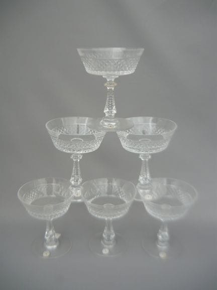 Val St. Lambert. Heidelberg Series. Set of 6 champ