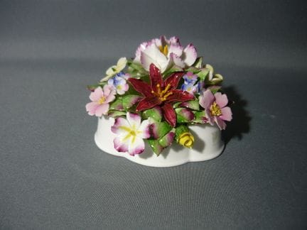 Royal Doulton. Porcelain flower bouquet. Hand-pain