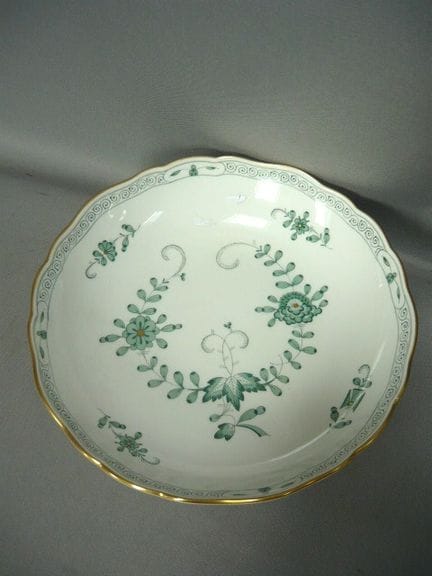 Round bowl. Meissen (Schwerter). "Indian Green" de