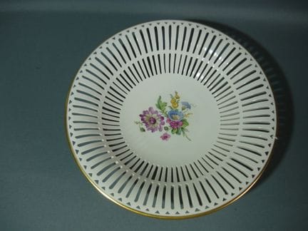 KPM Berlin. XXL decorative bowl with blue decorati