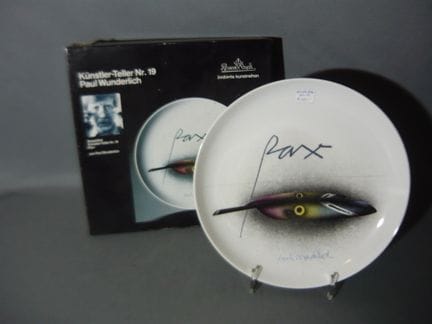 Paul Wunderlich for Rosenthal. Artist's plate. Ø 2