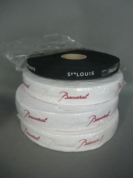 一套纺织装饰缎带。巴卡拉（Baccarat）和圣路易斯（St.Louis）品牌。每款约10米。COL