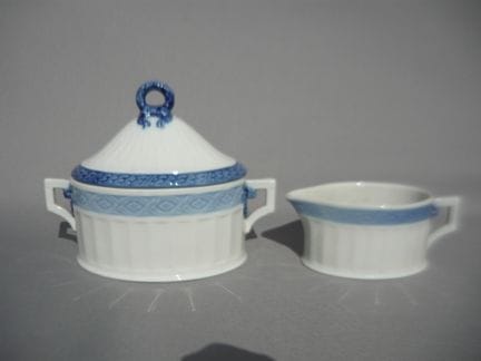Royal Copenhagen Blue Fan. Large milk jug and larg