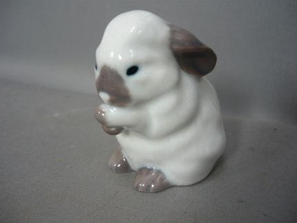 Snow Rabbit. B&amp;G Copenhagen. Underglaze painti