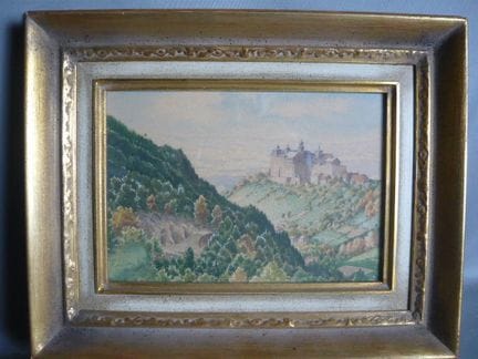 Fritz von Wille (1860–1941). Hilltop Castle with S