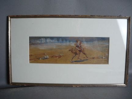 Johannes Gehrts (1855–1921). Bedouins Riding Throu