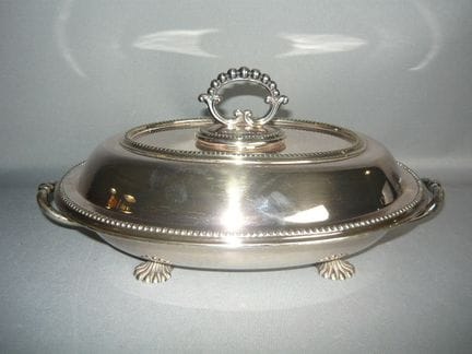 Warming dish with insert. England, 20th century. S