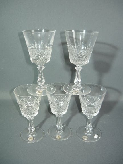 Val St. Lambert. Heidelberg series. Set of 5 red w